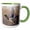 Green/White, variant on 3drose, Mallard Drake Flying, 11oz Magic Transforming Mug