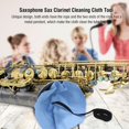 thumbnail image 1 of Paño de limpieza de saxofón paño de limpieza de clarinete azul amarillo limpieza de tubo de secado rápido hidrófilo Limpieza de saxofón para tubo de saxofón de saxofón Amonsee Otros, 1 of 8