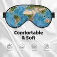 thumbnail image 5 of Rocae Earth View World Map for Mask for Women Men, Luxury Eye Cover Eye Shade with Adjustable Strap for Travel, Nap, Meditation, 5 of 7