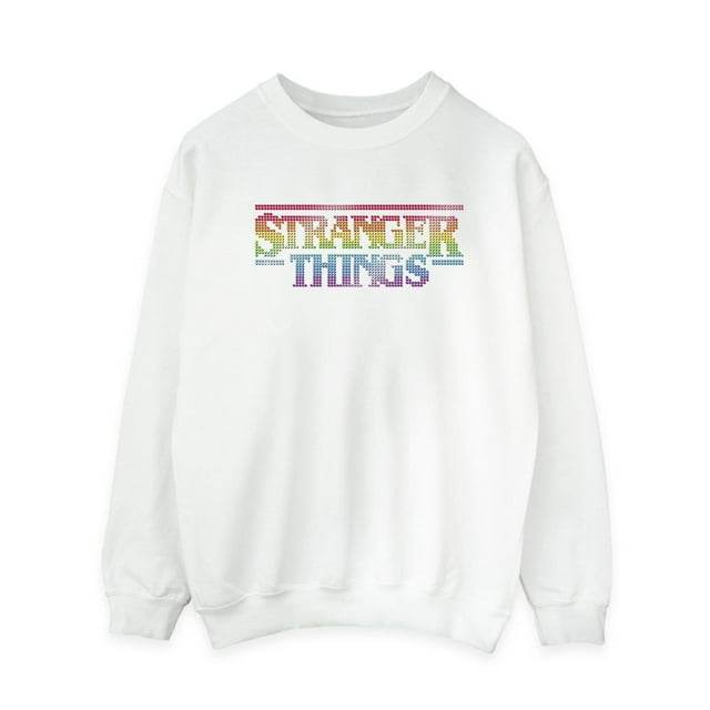 Netflix Chandail en Molleton Logo Arc-en-Ciel Stranger Things pour Femmes