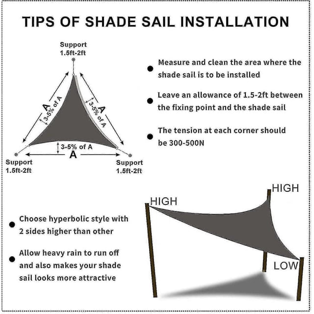 Right Angled Outdoor Sun Shade