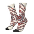 thumbnail image 1 of Balery Fashion Tatreez2 Calcetas Largas con Estampado para Hombre y Mujer – Suaves y Transpirables, Talla Única (US 5-11), 1 of 6