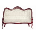thumbnail image 4 of Melody Jane Maison de Poupée Acajou & Blanc Mobilier de Salon Victorien Ensemble Miniature 5 Pcs, 4 of 4
