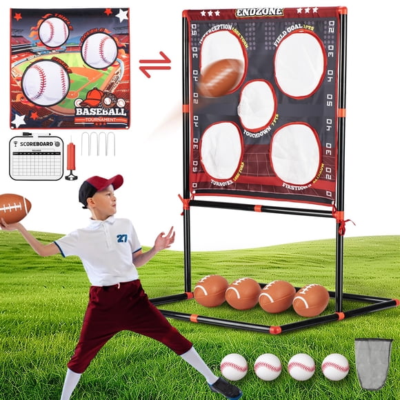 Juego de lanzamiento de fútbol VROGTIK para niños de 3 a 8 años, juguete para exteriores