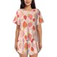 thumbnail image 1 of Fotbe Strawberry Conjunto de Pijama Estampado para Mujer, 2 Piezas, Ropa de Dormir con Camiseta de Manga Corta y Shorts Suaves-Large, 1 of 6