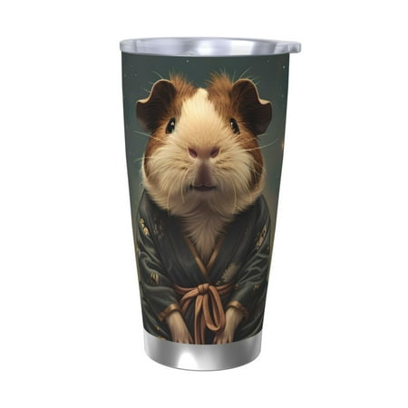 

Logiee Lotus Leaf Starry Sky Guinea Pig Print 20OZ Car Cup with Lid Stainless Steel Vacuum Insulated Double Wall Travel Tumbler Durable Insulated Coffee Mug Thermal Cup with Straw-Without Straw