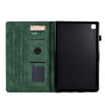 thumbnail image 2 of Tablet Case for Samsung Tab A7 Lite 8.7"/T220/T225, Embossed Pattern PU Leather Book Style Smart Auto Wake/Sleep Cover with Stand Card Slots Magnetic Clasp Shockproof Case,Green, 2 of 9