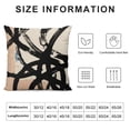 thumbnail image 5 of Shiartex Black and Beige Throw Pillow Covers, Black Throw Pillow Covers for Couch, Black Boho Pillow Covers, Modern Abstract Decorative Couch Pillow Covers for Living Room 12x12in, 5 of 5