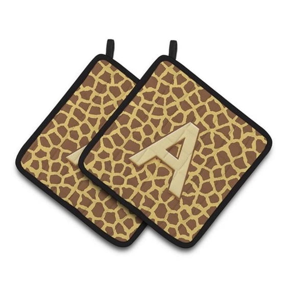Carolines Treasures Letter A Monogram - Griaffe Pair of Pot Holders