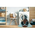 thumbnail image 2 of Ahgly Company Tapis Rectangulaire Lavable en Machine Intérieur Transitionnel Bleu Hosta, 2 Pieds x 5 Pieds, 2 of 7