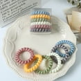 thumbnail image 4 of 6PCS Spiral Hair Ties, Coil Hair Ties, Phone Cord Hair Ties, Ponytail Hair Coils No Crease, 4 of 8