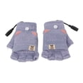 thumbnail image 2 of Guantes Térmicos USB Manopla Hombres Mujeres Invierno Punto Sin Dedos Calentador De Manos Guantes Térmicos Para Trabajo De Oficina Azul, 2 of 14