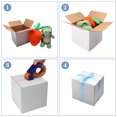 thumbnail image 4 of Cajas de envío Hoikwo de cartón corrugado blanco de 8 x 8 x 8 cm, juego de 25 unidades, 4 of 7