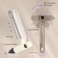 thumbnail image 3 of LAICAIW Multi-Function Rotating Crevice Cleaning Brush, Hard Bristle Crevice Cleaning Brush, Crevice Cleaning Tool, 360-Degree Rotating Crevice Cleaning Brush, Cleaning Brush Set (Purple+White), 3 of 7