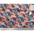 thumbnail image 1 of Soimoi polyester Crepe Fabric Floral & Geometric Patchwork Print Fabric by Yard 52 Inch Wide, 1 of 3