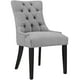 thumbnail image 1 of Silla auxiliar de comedor Modway Regent tapizada en gris claro, 1 of 5