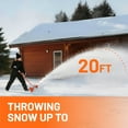 thumbnail image 7 of Litheli 20V Cordless Snow Shovel, 13-inch Battery Powered Snow Thrower, with Auxiliary Handle and 4.0Ah Battery, Easy Snow Removal Tool for Driveways, Sidewalks, Patios and Decks, 7 of 7