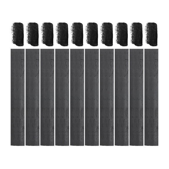 Uxcell Willow Charcoal Sticks, 16-19mm Willow Charcoal Pencils Soft Sketch Vine Art Supplies Set for Drawing Sketching Shading Painting Artists Beginners (Black, Pack of 10)