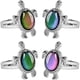 thumbnail image 2 of Anillo que cambia de color para niños, sensor de tortuga, apertura de anillo ajustable para hombres y mujeres, regalo navideño para estudiantes y parejas, 2 of 5