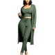 thumbnail image 1 of Conjunto de tres piezas de blusa sin mangas con cuello redondo y cuello redondo sexy para mujer Pompotops qwe23558, 1 of 6