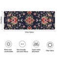 thumbnail image 3 of Pioneer Flower Floral Print Pattern Bathroom Rugs Mat, Non Slip Microfiber Bathroom Rug with Rubber Backing, Soft Mats for Bathroom Floor Tub Shower, 17"x47", 3 of 5
