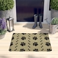 thumbnail image 2 of Paw Prints and Bones Flannel Non Slip Door Rugs,Washable Door Mats Indoor,Decorative Door Mats,Dirt-Resistant and Absorbent Doormat for Entrance,Bedroom,Kitchen,Bathroom,31.5x17in(80x43cm), 2 of 4