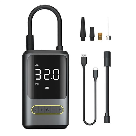 Portable Electric Pump Inflator Wireless Air Pump USB Type-C Rechargeable 4000mAh Battery for Bike Car