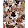 thumbnail image 2 of CafePress - Happy Bunnies - Large Sherpa Fleece Throw Blanket 80" x 60", 2 of 3