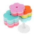 thumbnail image 5 of WEUVEB 5-Pack Flower Shape Scrubbing Sponges Non-Scratch Scouring Pads for Kitchen Cleaning and Dishwashing, 5 of 8