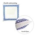 thumbnail image 3 of Blue and White Greek Key Classic Throw Pillow, 3 of 4