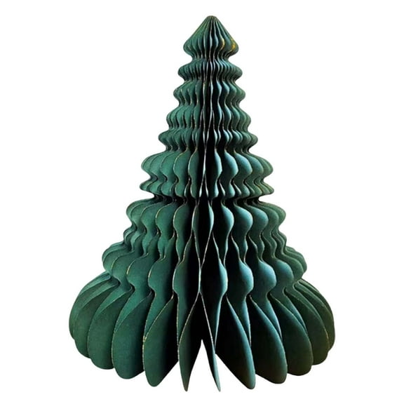Paper Christmas Tree Tabletop Decorations, Paper Tree Christmas Decoration, Green, 12.6", by DJJGXAN