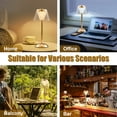 thumbnail image 3 of Coliware Cordless Lamp, Rechargeable 3 Color Dimmable Desk Table Lamp with Touch Control, LED Gold Nightstand light for Home/Bedroom/Bar, 3 of 10