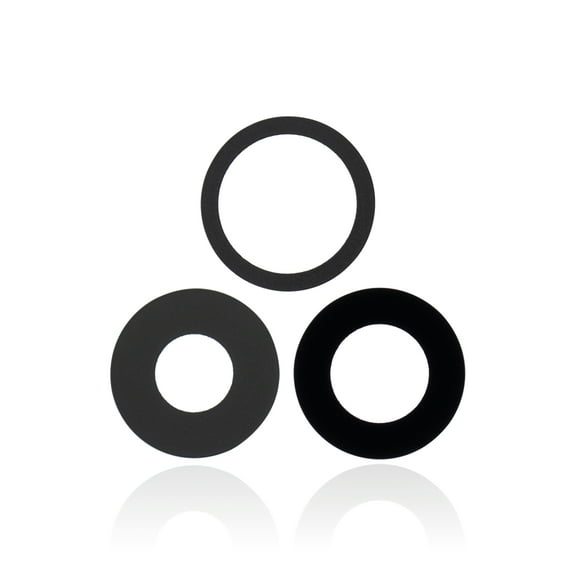 Replacement Back Camera Lens (Glass Only) With Adhesive Compatible For iPhone 13 Pro / 13 Pro Max (3 Piece Set) (Aftermarket Plus)