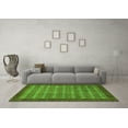 thumbnail image 3 of Ahgly Company Indoor Round Abstract Green Modern Area Rugs, 8' Round, 3 of 4