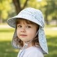 thumbnail image 2 of Gaexia Kids Sun Hat With Neck UPF 50+ Adjustable Chin Strap Beach Cap Toddler Breathable Outdoor Fisherman for Girls, 2 of 6