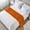 Burnt orange, variant on Vintage Purple Bed Runner Scarf for Queen Size Bed, Modern Farmhouse Textured Rustic Beds Scarf Throws for Foot of Bed, Decorative Bed Runners for Bedroom Hotel Guestroom, 83"x20"