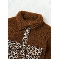 thumbnail image 6 of GXFC Kids Boys Winter Fleece Jacket 6M 1T 2T 3T 4T Toddler Boys Long Sleeve Button Down Collar Leopard Print Outerwear Chunky Coat Fall Warm Clothing for Children Boys, 6 of 9