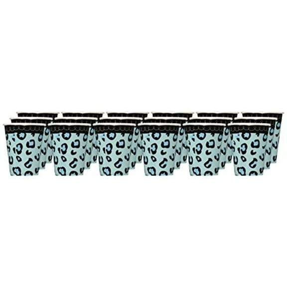 Sweet Safari Boy Jungle Animal Blue Baby Shower Party 9 oz. Cups 18Ct