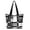 Black/White, variant on Plaid Hobo Bag PU Leather Tote Bag, Lightweight Shoulder Handbag Purse for Women
