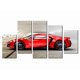 thumbnail image 1 of Cuadro Decorativo Auto Lykan Hypersport Rojo Juego De 5 Piezas 150x80cm Ideal Para Sala Oficina Estudio Moderno, 1 of 5