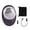 Electroplated Black, variant on YAHHU Portable Electric Beard Clipper Fine Trimming Stainless Steel USB Rechargeable Pocket Size Men's Trimmer Razor for Travel and Car Use, 2.6 x 1.9 inches / 6.7 x 4.8 cm, Matte Black