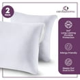 thumbnail image 4 of CIRCLESHOME European Pillow Protectors - 100% Cotton Breathable Pillowcases - 26 X 26 Square Pillowcases - Protects Pillows from Dirt, Dust and Debris (European- 2 Pack- 26x26), 4 of 8