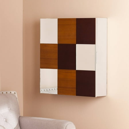 Southern Enterprises Mid Century Wall Mount Jewelry Armoire Southern Enterprises Mid Century Wall Mount Jewelry Armoire