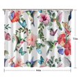 thumbnail image 5 of Pioneer Flower Floral Print Pattern Shower Curtain 84"x72" ,Bathroom Decorative Shower Curtains Set with 12 Hooks,Modern Waterproof Washable Shower Curtain, 5 of 6