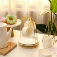 thumbnail image 4 of FELTECHELECTR Estante de alambre de hierro para exhibir tazas de té, soporte de almacenamiento para tazas de café, suministros de cocina para cafeterías y hogares., 4 of 5