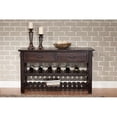 thumbnail image 3 of Martin Svensson Barn Door Solid Wood Sofa Console Table Espresso, 3 of 7