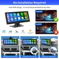 thumbnail image 6 of Ninetom Universal Portable 8.8 inch Touch Screen Carplay Stereo for All cars Wireless Apple Carplay & Android Auto Radio with Backup Camera, Support Mirror Link, Bluetooth 5.0, Siri, GPS, FM, Music, 6 of 7