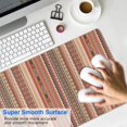 thumbnail image 4 of Long Mouse Pads for Desk,Brown Geometric Striped Pattern Desk Mats on Top Of Desks, Desk Mouse Pad Extra Large with 3mm Non-Slip Base and Stitched Edge for Gaming,Office,Work,Home 31.5"x15.7", 4 of 6