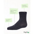 thumbnail image 3 of MeMoi Unisex Cotton Blend Mid-Cut Socks 3-Pack (3-4, Denim), 3 of 12