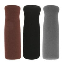 Pawsdot 3Pcs Nonslip Crutch Grips Cane Handle Grip Replacement Black Foam Sponge for Elderly 4.3*1.4*1.4in